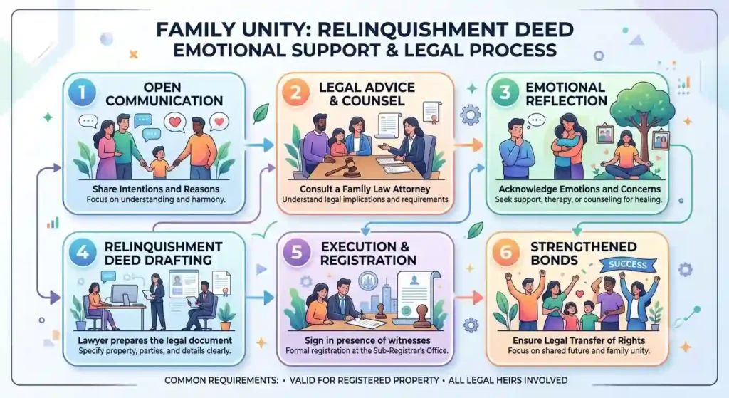 Family Unity: Relinquishment Deed Emotional Support
