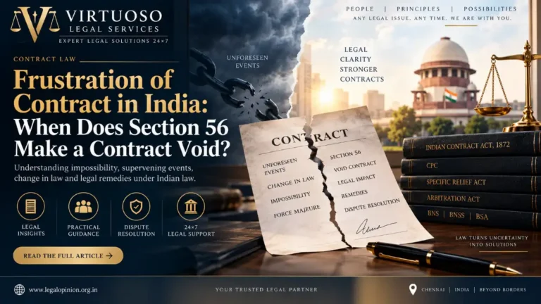 Frustration of Contract in India: When Does Section 56 Make a Contract Void?