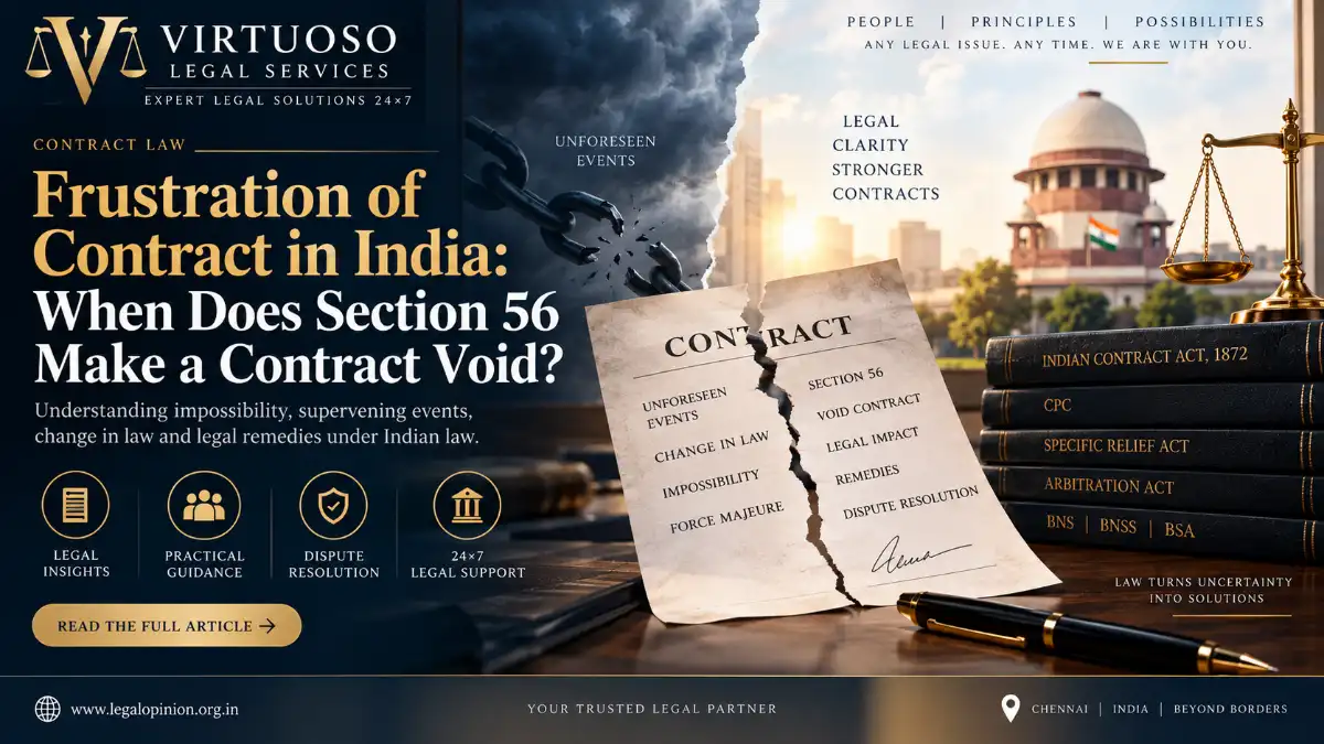 Frustration of Contract in India: When Does Section 56 Make a Contract Void?